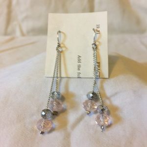 Elegant multi strand dangle earrings